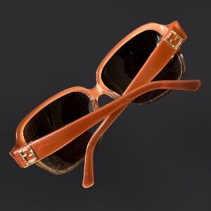 Vintage Fendi Sunglasses with Gold Accents